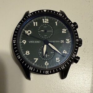 Vincero Altitude Chronograph Watch - Dark Green and Black
